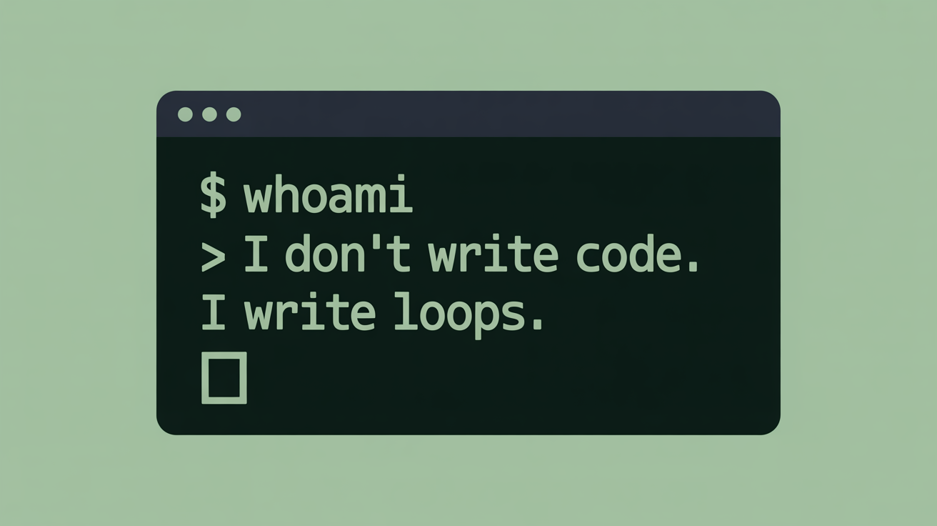 I Don't Write Code, I Write Loops