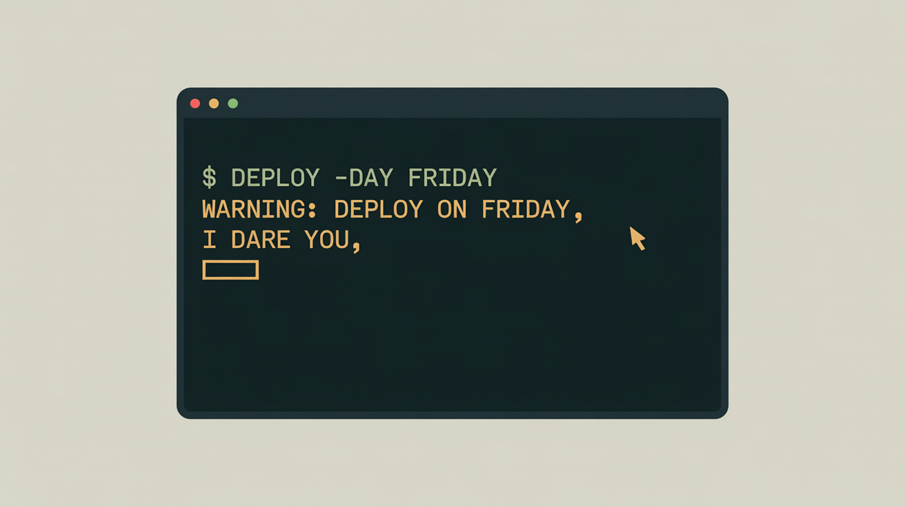 Deploy On Friday, I Dare You