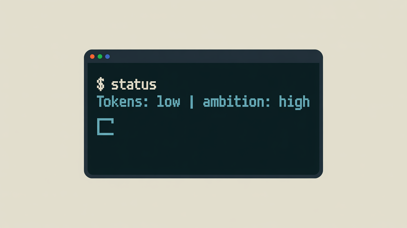 Low On Tokens, High On Ambition